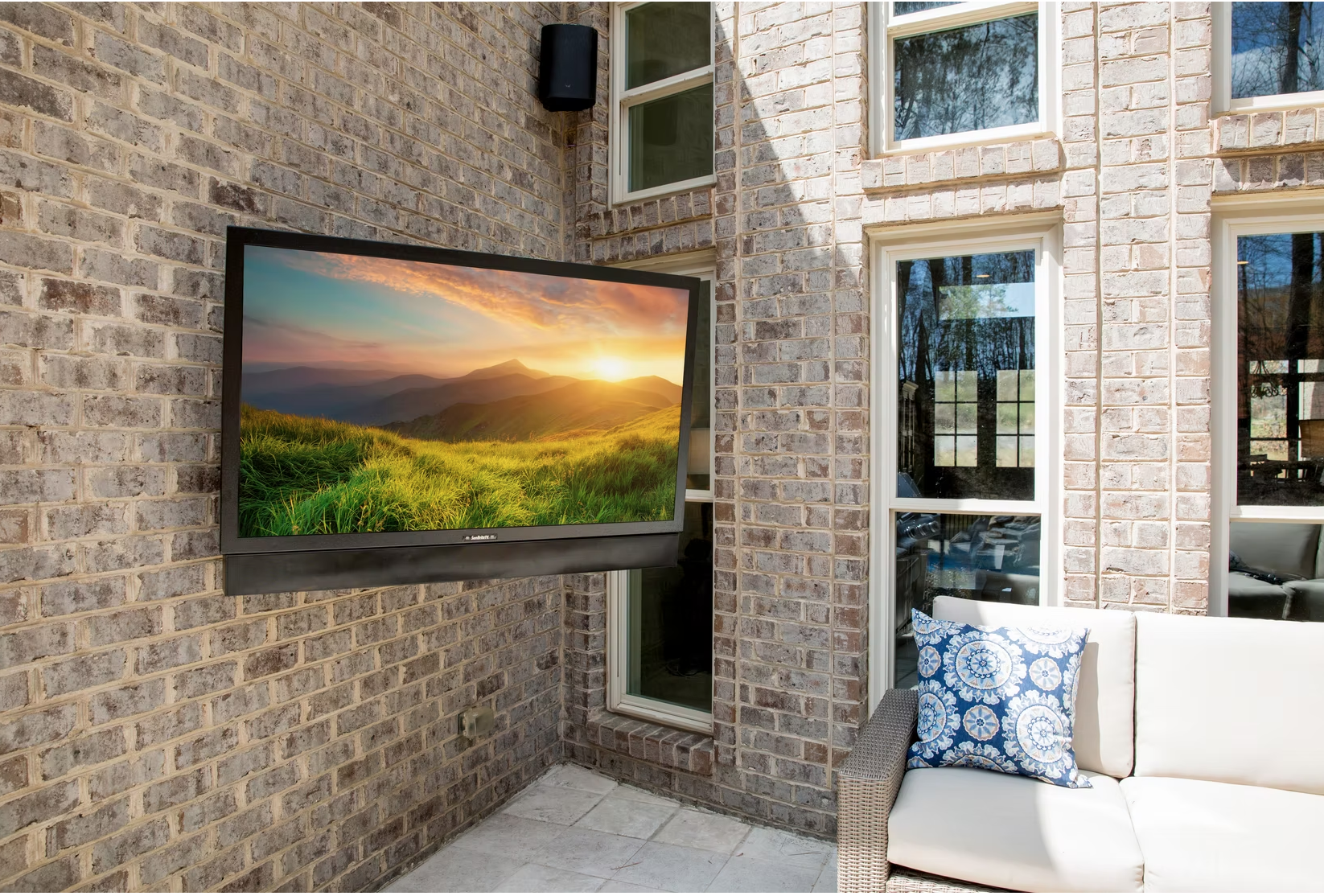 exterior home entertainment tv mounting